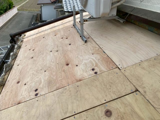 姫路市で野地板の補強